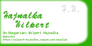 hajnalka wilpert business card